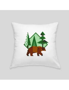 Coussin ours brun 2