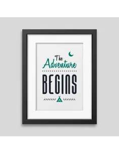 Affiche encadrée The adventure begins