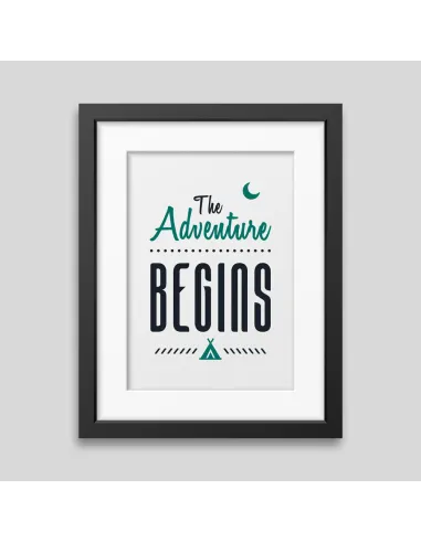 Affiche encadrée The adventure begins