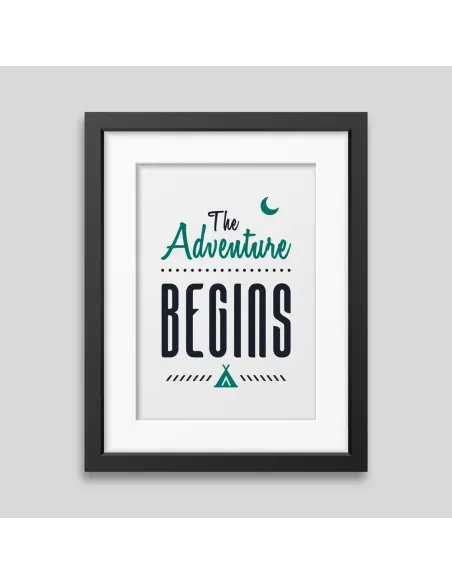 Affiche encadrée The adventure begins